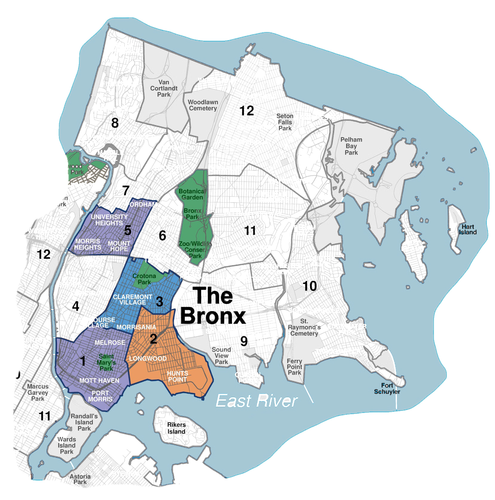 Bronx Doe District Map
